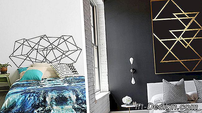 DIY: 8 idėjos, skirtos sienų dekoravimui su užklijuota juosta: sienas
