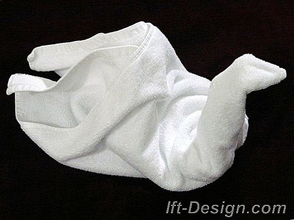 Håndklæde folde teknik: flagermus