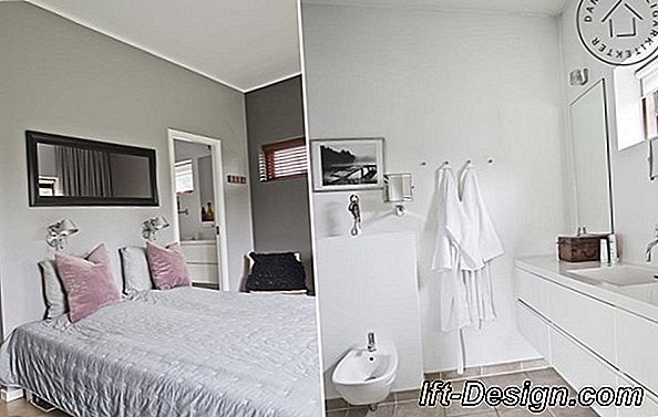 Før / Efter: et soveværelse med eget badeværelse