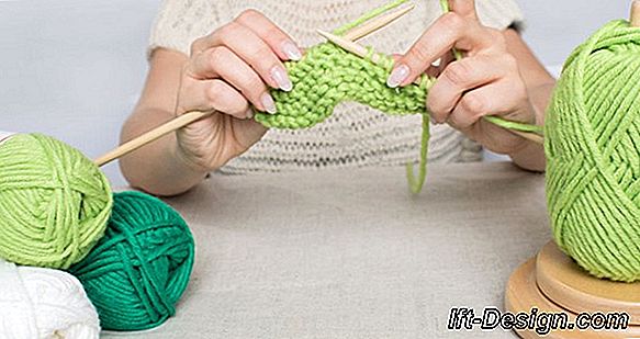 Stricken: Lernen, mit einer Stricknadel Maschen zu knüpfen