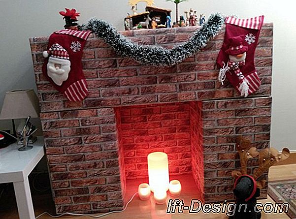 Tuto: haciendo una chimenea de ladrillo falso para Navidad