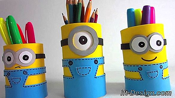 Anak-anak DIY: pot pensil lucu dengan sebotol sampo