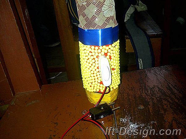 Tuto: membuat vas dengan lampu