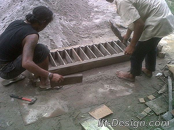 Bagaimana cara membuat rosace di paving stone?