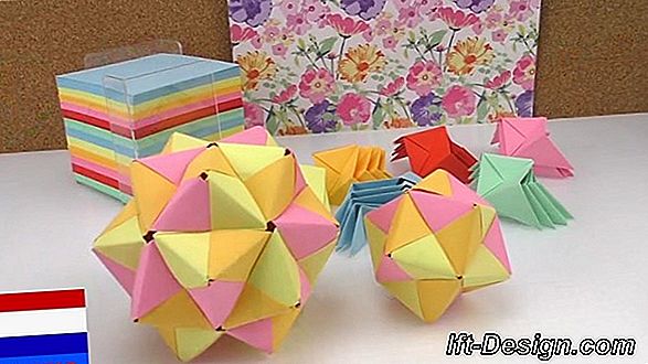 Doe-het-zelf bruiloft: maak origami merk-vierkanten