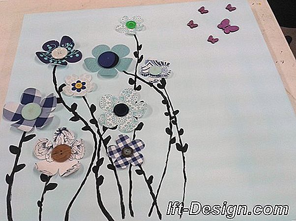 Op tekening: maak een leuk schilderij met papieren vlinders