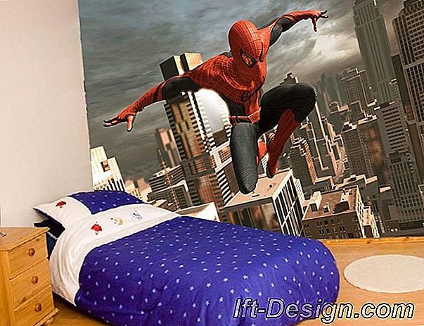 Decoração do Homem-Aranha no quarto dos meninos