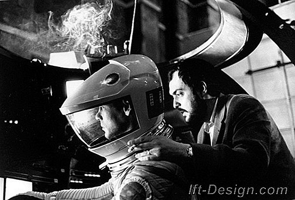 Stanley Kubrick'in Space Odyssey'sinden bir fütüristik bir dekor