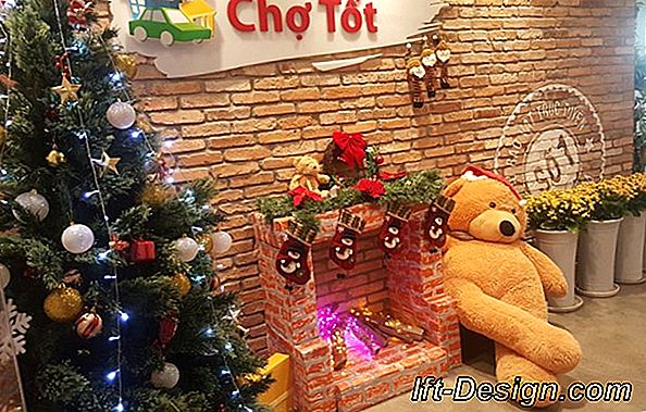 Cây thông Noel đen trắng